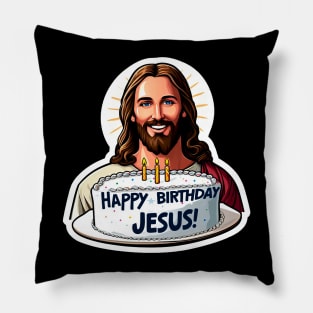 Happy Birthday Jesus Pillow