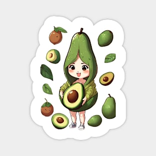 Adorable avocado Magnet