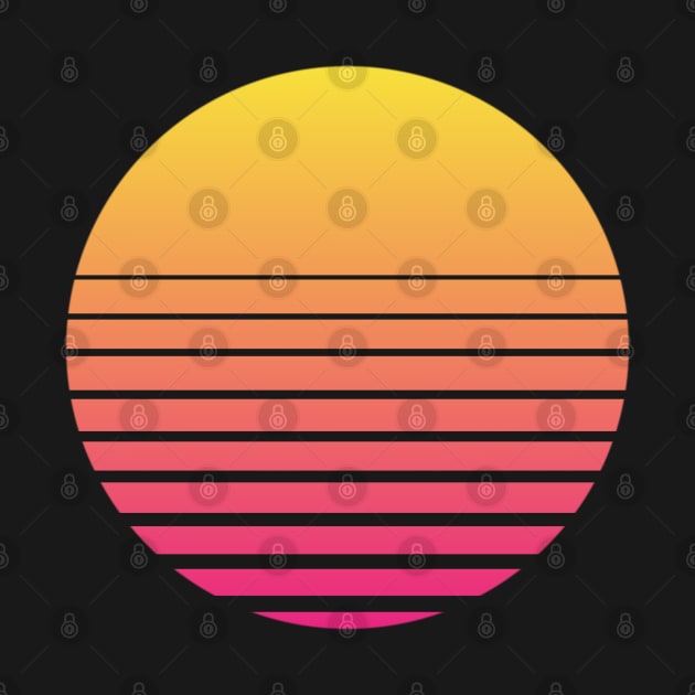 Outrun Retro Sun by mullelito