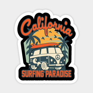 California Surfing Paradise Magnet