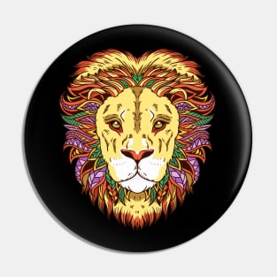 Leo Lion Head Zodiac Sign Astrology Pin