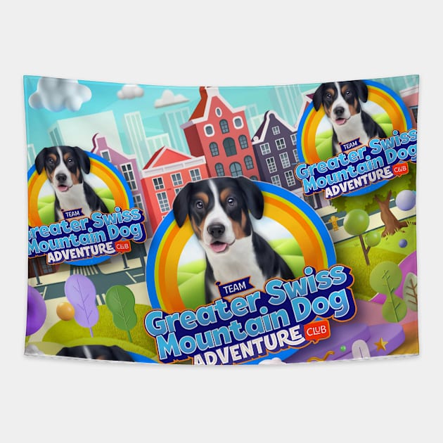 Greater Swiss Mountain Dog Puppy Tapestry by Puppy & cute