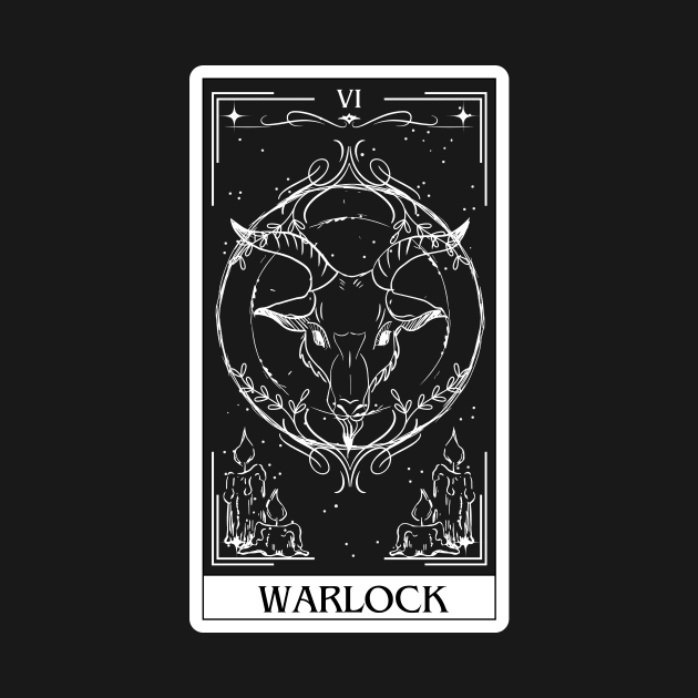 Warlock Tarot Card D&D Nat 20 Dungeons & Dragons by JaeSlaysDragons