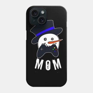 Snowman Face Gamer Mom Phone Case