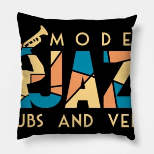 Modern Jazz Club Design Pillow