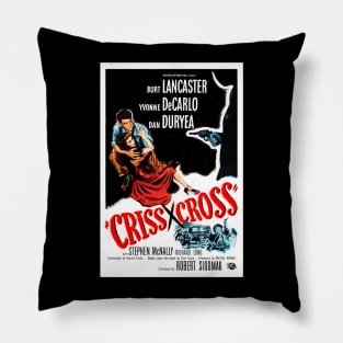 Criss Cross Vintage Poster Pillow