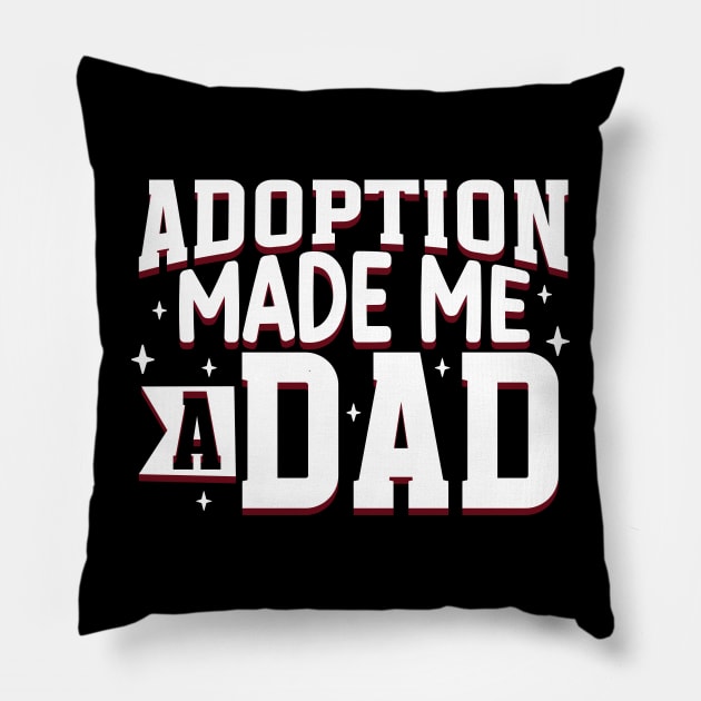 Adoption - Finally adoption dad Pillow by Modern Medieval Design