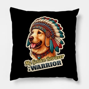 Golden Retriever Indian 2 Pillow