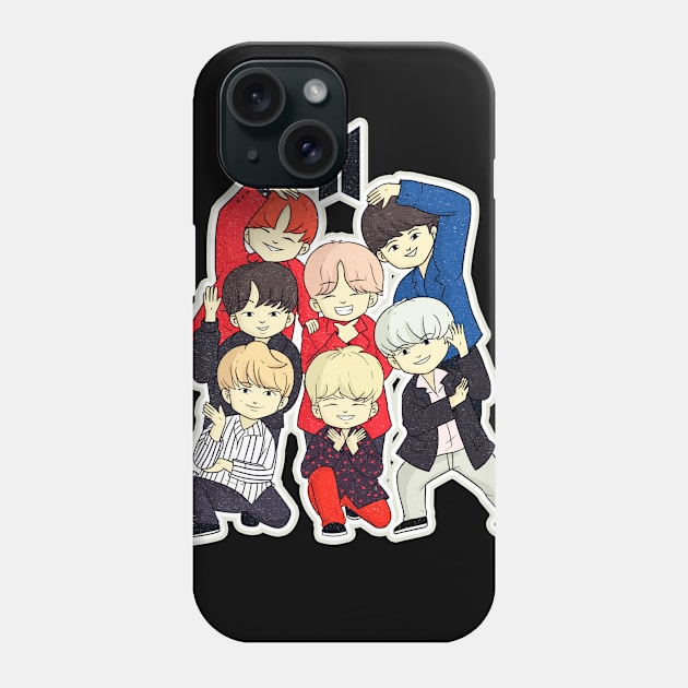 Chibi BTS Phone Case by Eoli Studio