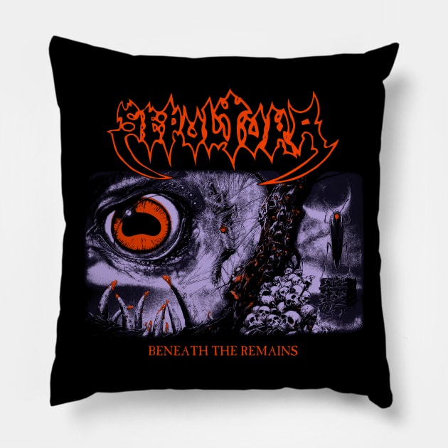 Beneath The Remains - OG Art Pillow by WithinSanityClothing