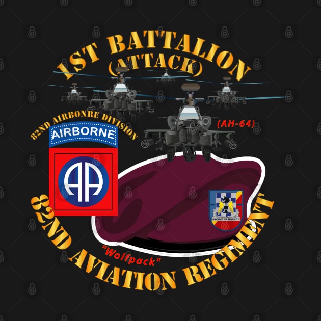 1st Bn 82nd Avn Regiment - Maroon Beret w Atk Helicopters by twix123844