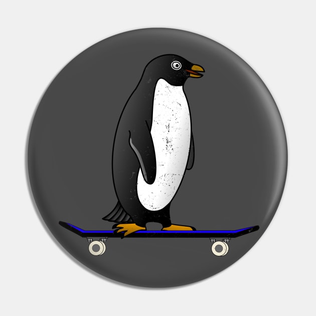 Skateboard Penquin Pin by benhonda2