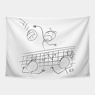 Volleyball Stick Tapestry