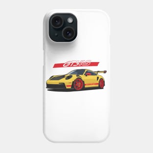 Car 911 gt3 rs yellow red Phone Case