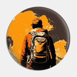 Time for adventure - I'd rather be hiking in the wilderness - Man Pin