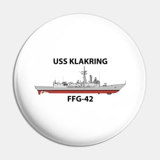 USS KLAKRING - FFG-42 OH PERRY CLASS Pin