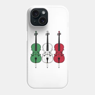 Cello Italian Flag Cellist String Musician Italy Phone Case