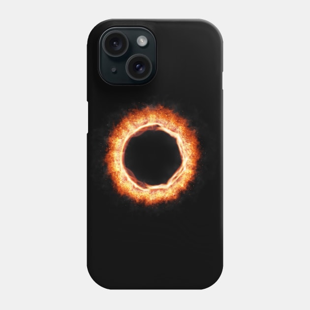 Flame Fire Circle Design Phone Case by ArtisticTee