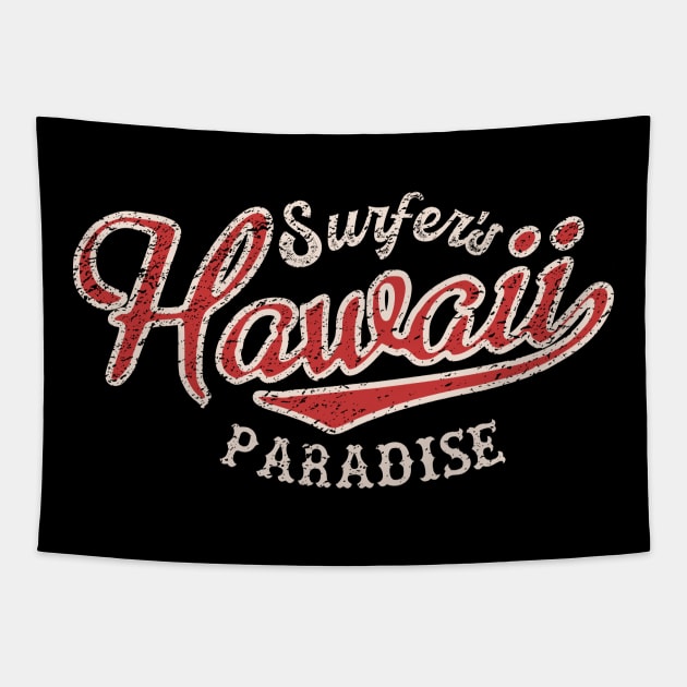 Hawaii surfers Paradise distressed Tapestry by SpaceWiz95