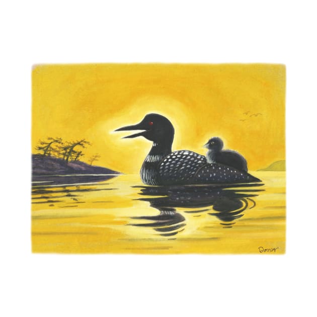 Loon on Lake Simcoe by donar