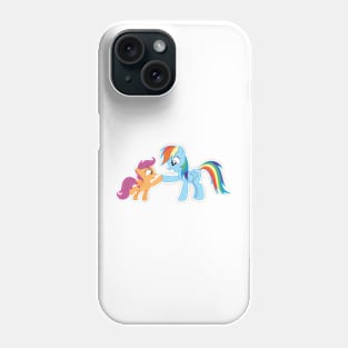 Rainbow Dash is so proud of Scootaloo 2 Phone Case