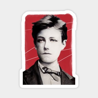 French Surrealist Poet Arthur Rimbaud illustration Magnet