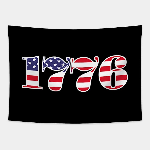 1776 4th of July USA America Tapestry by Super Fresh Art