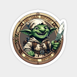 Emotional Support Goblin Badge Magnet