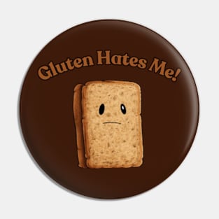 Gluten Hates Me! Gluten free Pin