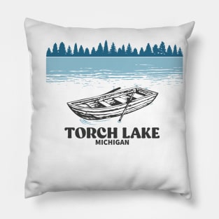 torch lake Michigan Pillow