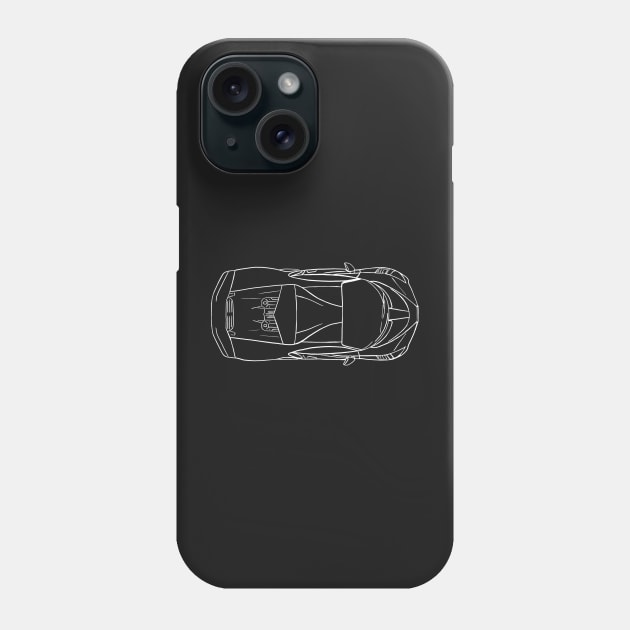 Bugatti Divo rooftop Phone Case by Aurealis