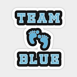 Team Blue Boy Baby Shower Gender Reveal Party Cute Funny Gift Magnet