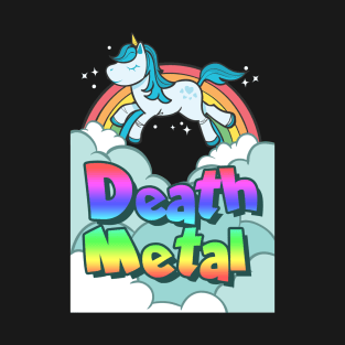 Rainbow Death Metal Unicorn T-Shirt