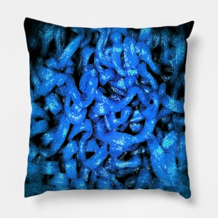 Scary Blue Ramen Pillow