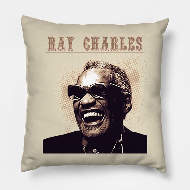 Ray Charles Pillow by Degiab