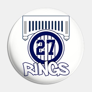 Yankees 27 Rings Pin