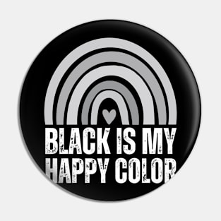 black is my happy color Pin