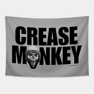 Crease Monkey - funny ice hockey goalie Tapestry