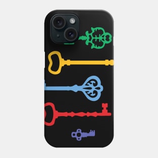 Rainbow Antique Keys Phone Case