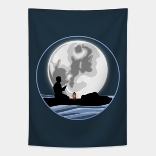 Cowboy Under the Moon (Joe Versus the Volcano) Tapestry