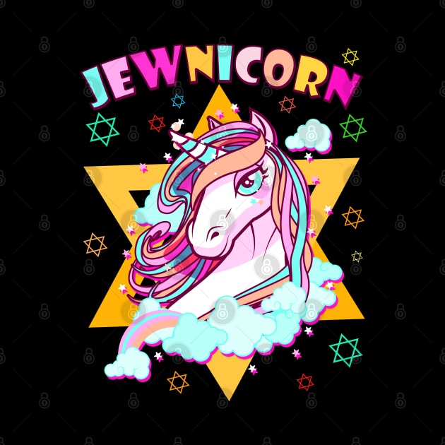 Jewnicorn Jewish Unicorn Jew Rosh Hashanah Star of David by wonderws