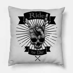 Skull rider greeting Pillow