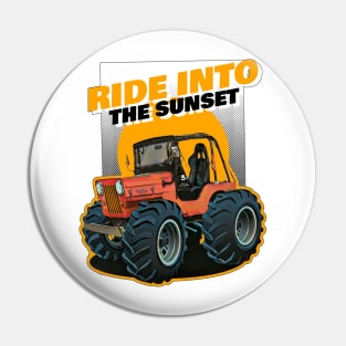 Ride Into The Sunset Pin