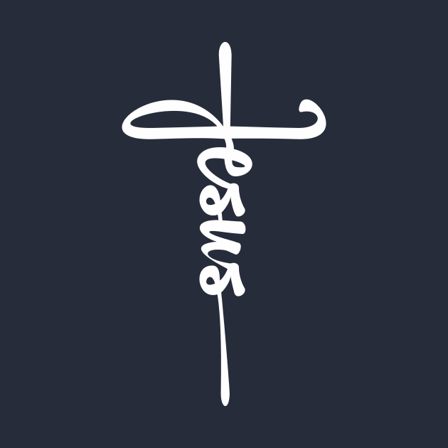 Jesus Cross T-Shirt Christian Tee by SisterSVG