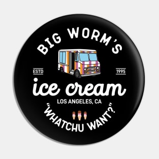 Vintage Big Worm Ice Cream Pin