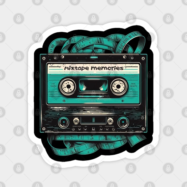 Mixtape Memories Magnet by MaxDeSanje 