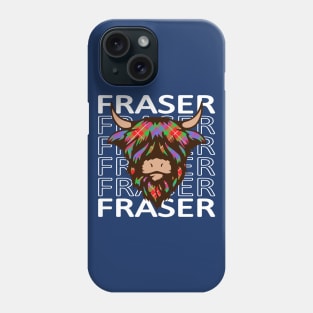 Clan Fraser of Lovat - Hairy Coo Phone Case