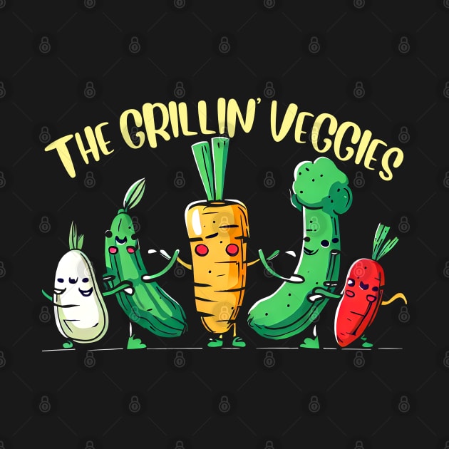 The Grillin Veggies | Funny Vegetables by T-shirt US