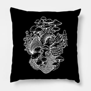 Mushroom Fungi World Gardener Design Pillow