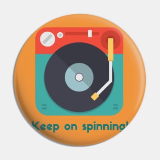 Turntable - Keep on spinning Pin